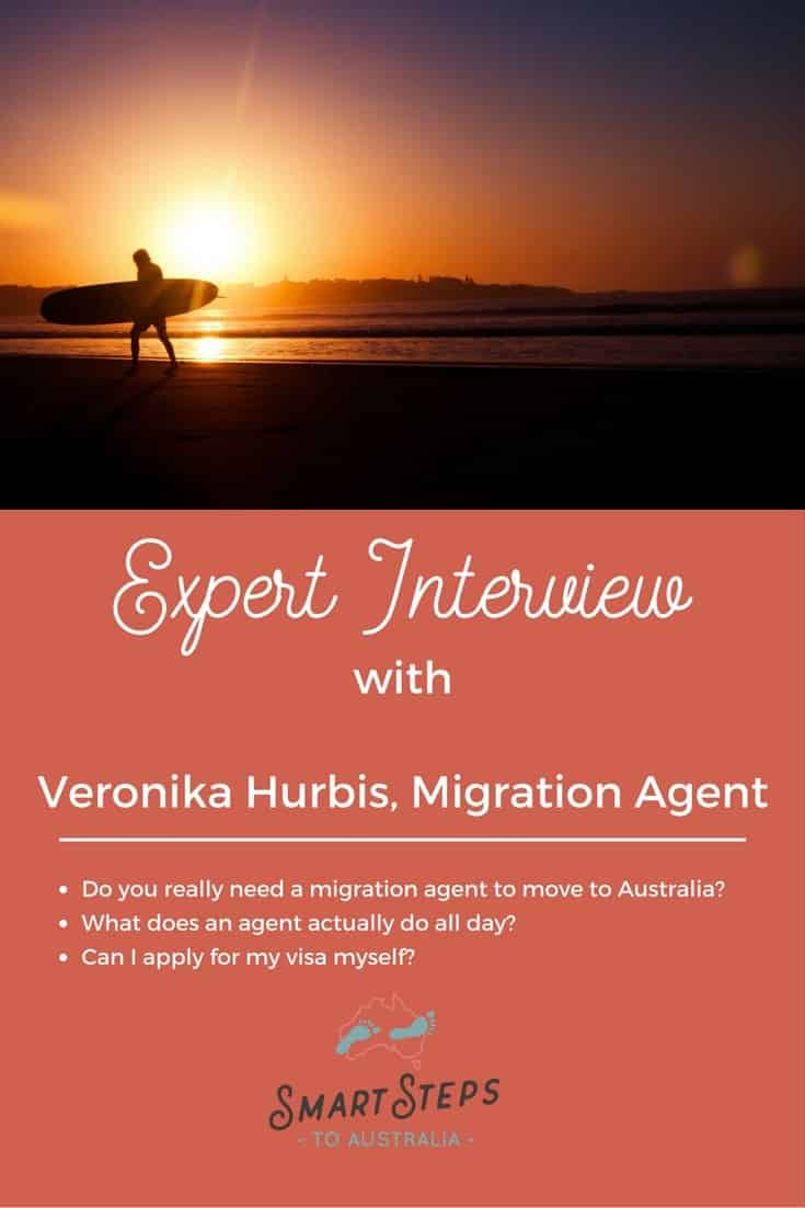 Pinterest picture for Expert Interview with Veronika Hurbis, MARA Registered Migration Agent at Sort Out My Visa