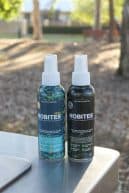 NoBites mosquito repellent bottles at a park in Australia