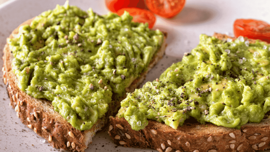 Smashed avo on toast - an Australian tradition at breakfast