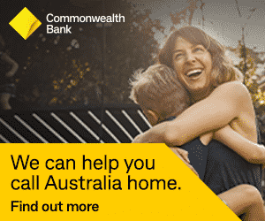Commonwealth bank banner to help you open your Australian bank account from overseas