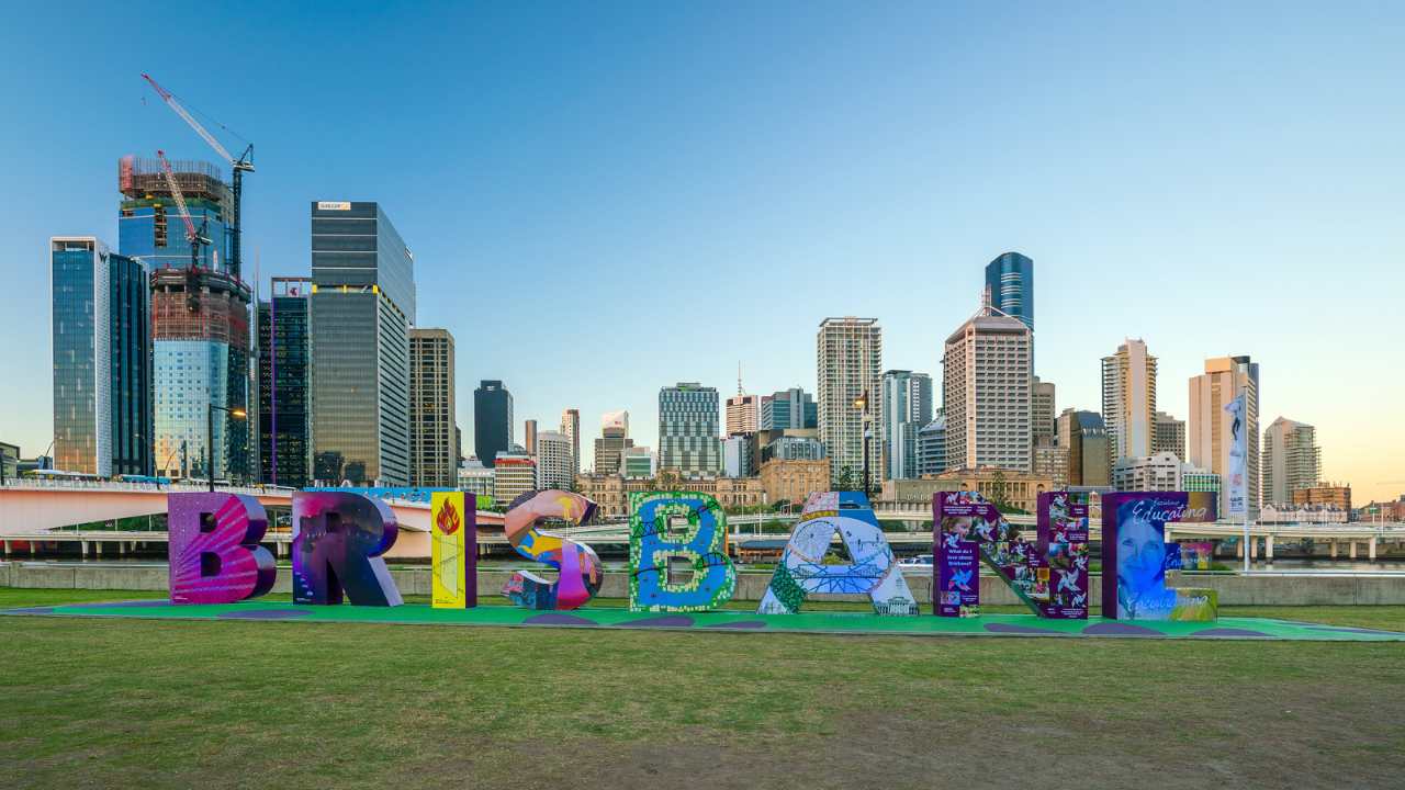 The Brisbane sign after moving to Brisbane