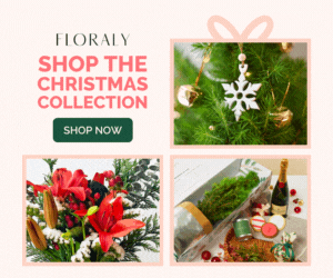 banner to send Christmas flowers to Australia with Floraly