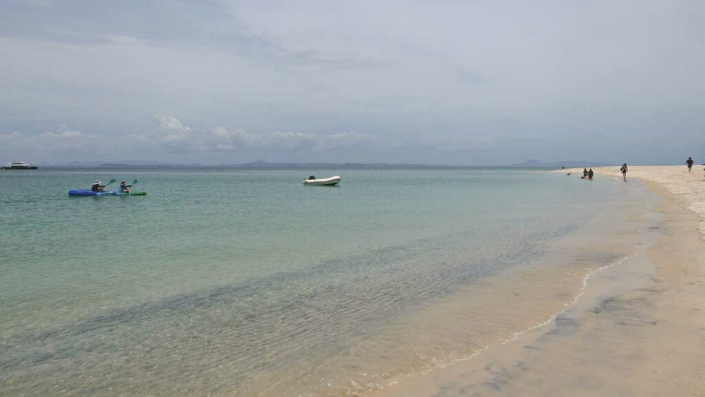 The beach at Great Keppel Island on a day tour